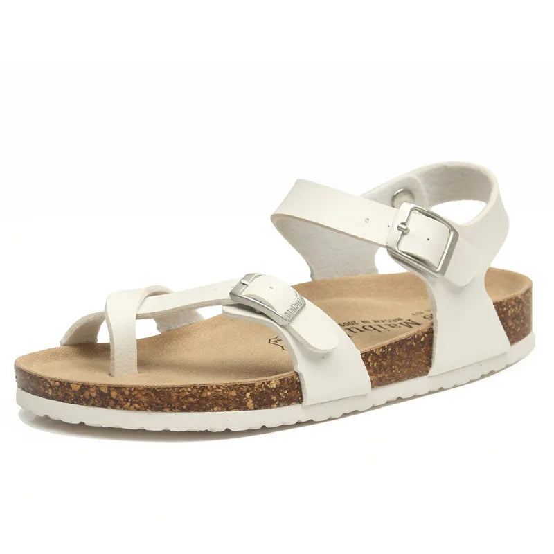 Kavos Soft Footbed Toe Loop Sandals | Women’s Leather Slides