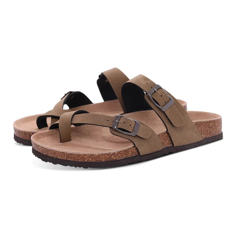 Suede Cross-Strap Sandals | Women’s Clog Footbed Slides