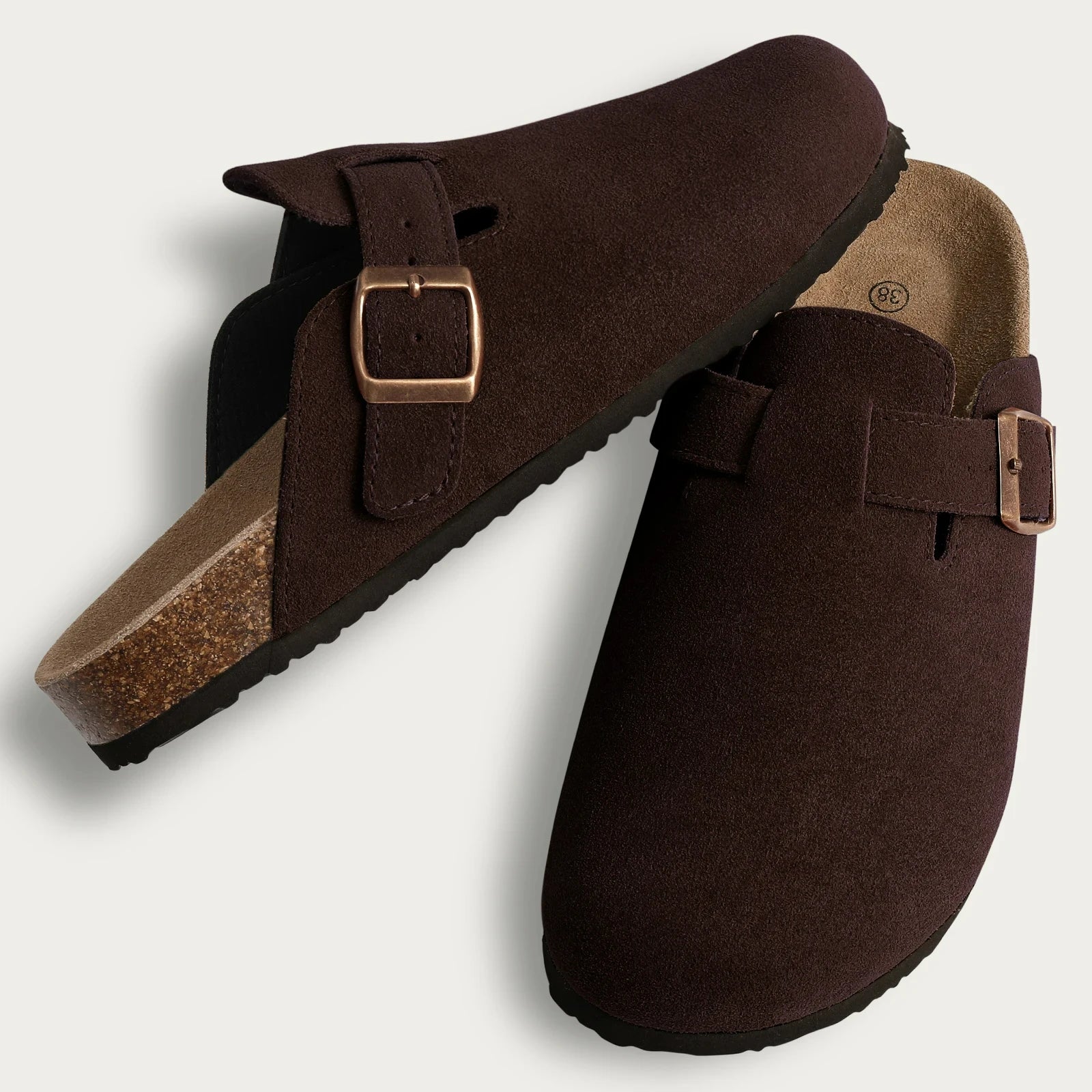 Kavos Suede Clog Sandals | Antislip Arch Support Mules
