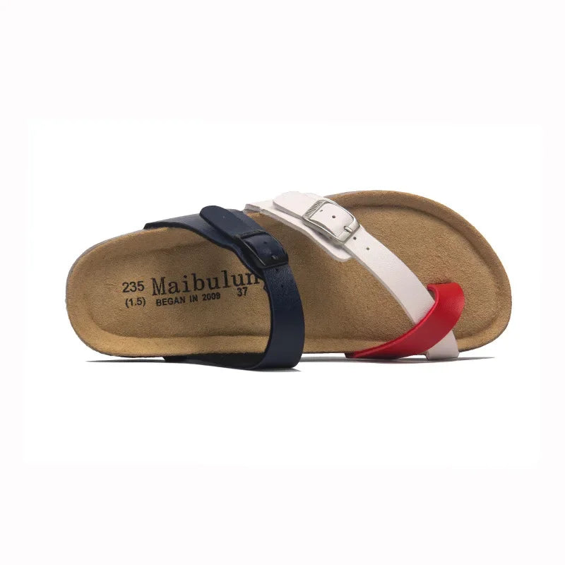 Leather Toe Loop Sandals | Women’s Minimal Back Strap