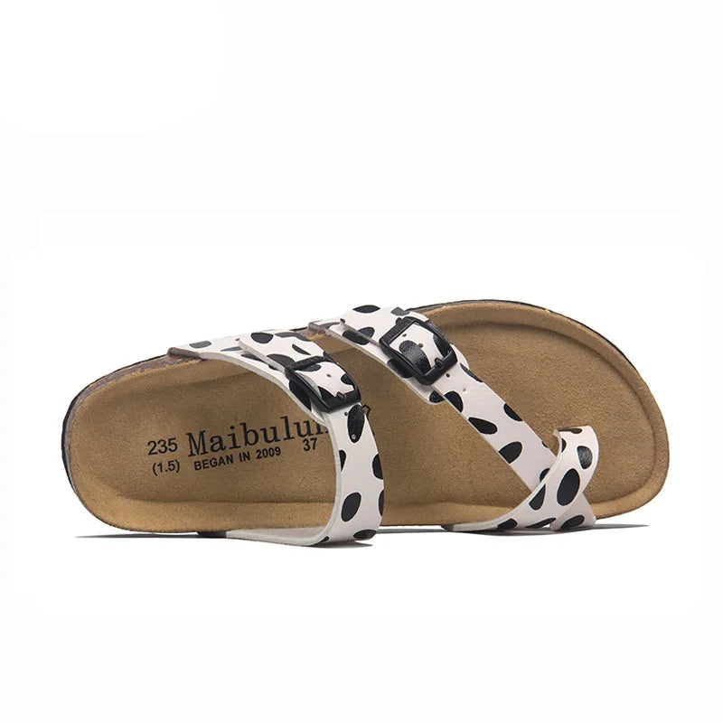 Leather Toe Loop Sandals | Women’s Minimal Back Strap