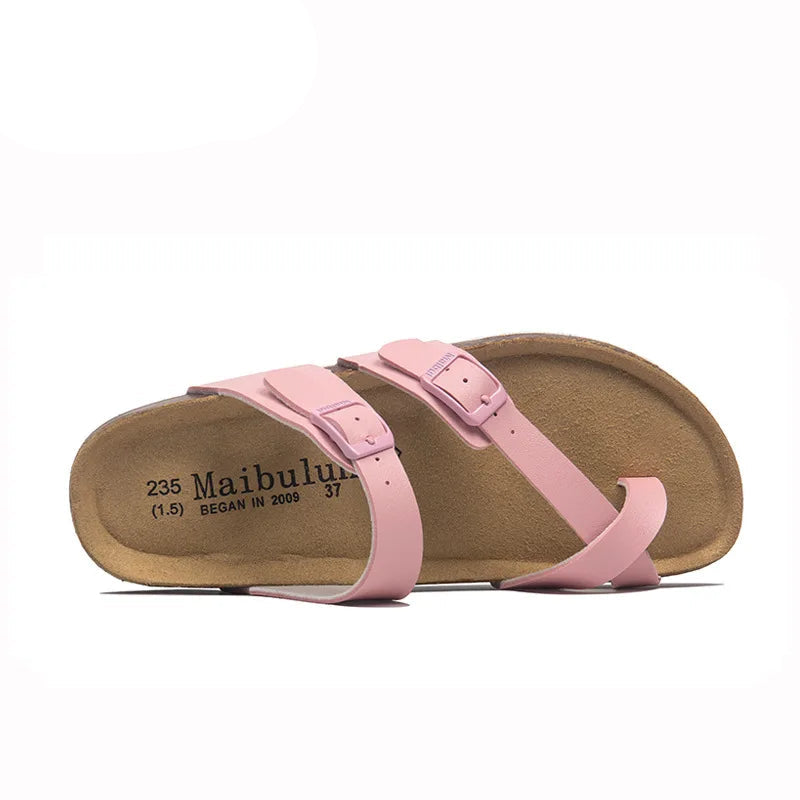 Leather Toe Loop Sandals | Women’s Minimal Back Strap