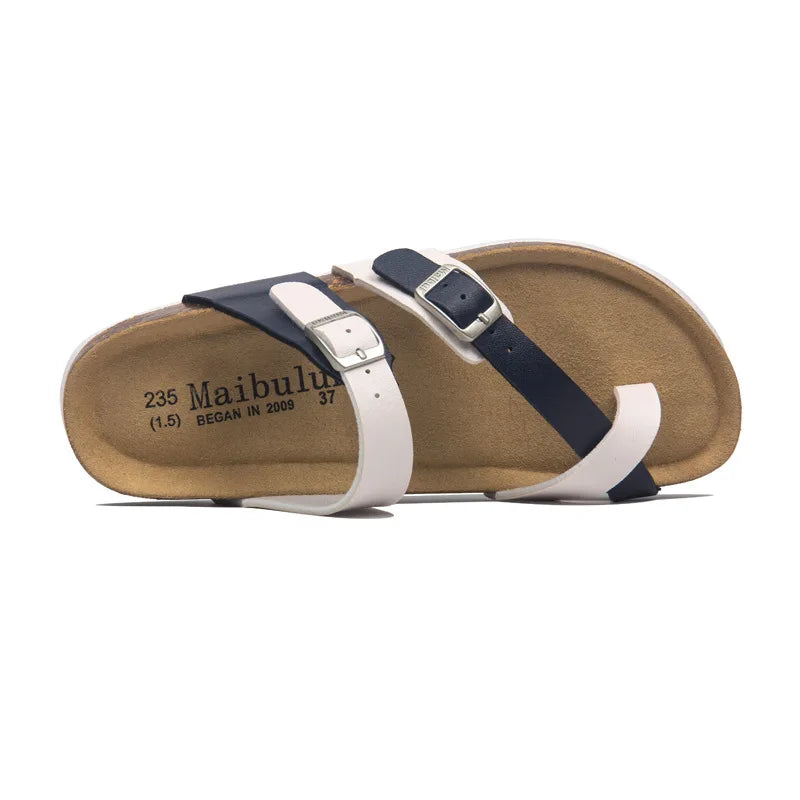 Leather Toe Loop Sandals | Women’s Minimal Back Strap