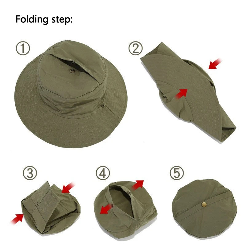 Unisex Bucket Hat Modal Polyester Portable Cotton