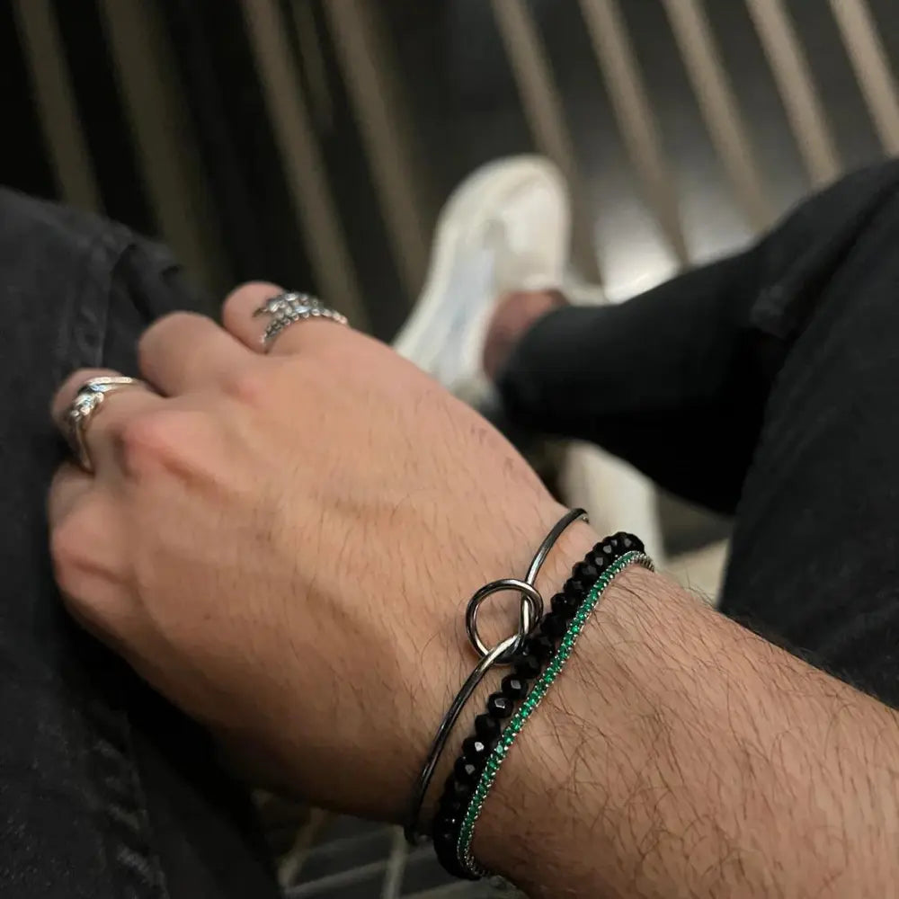 Men's Bracelet 925 Silver Naples
