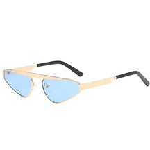 Metal Sunglasses Lu, unisex, kavos, front, side, blue