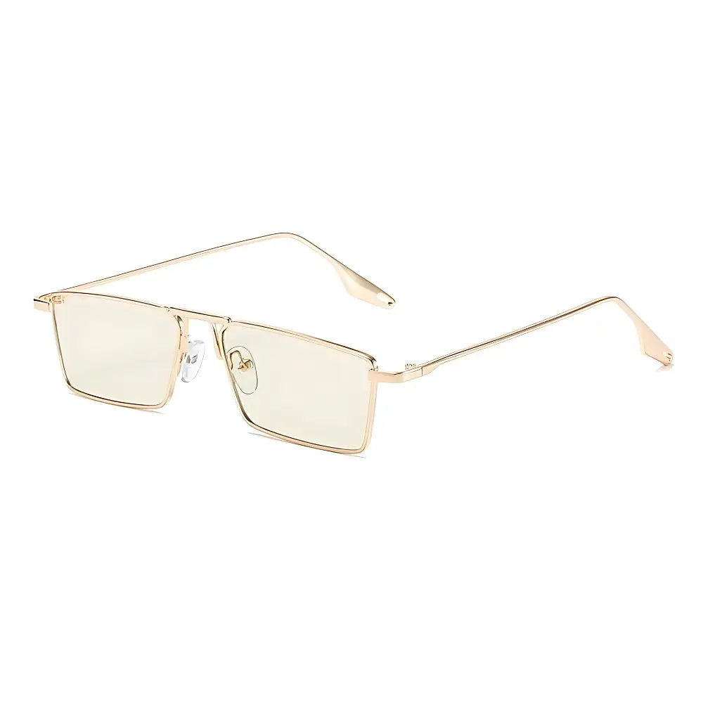 Rectangular Sunglasses Zaq, side, gold