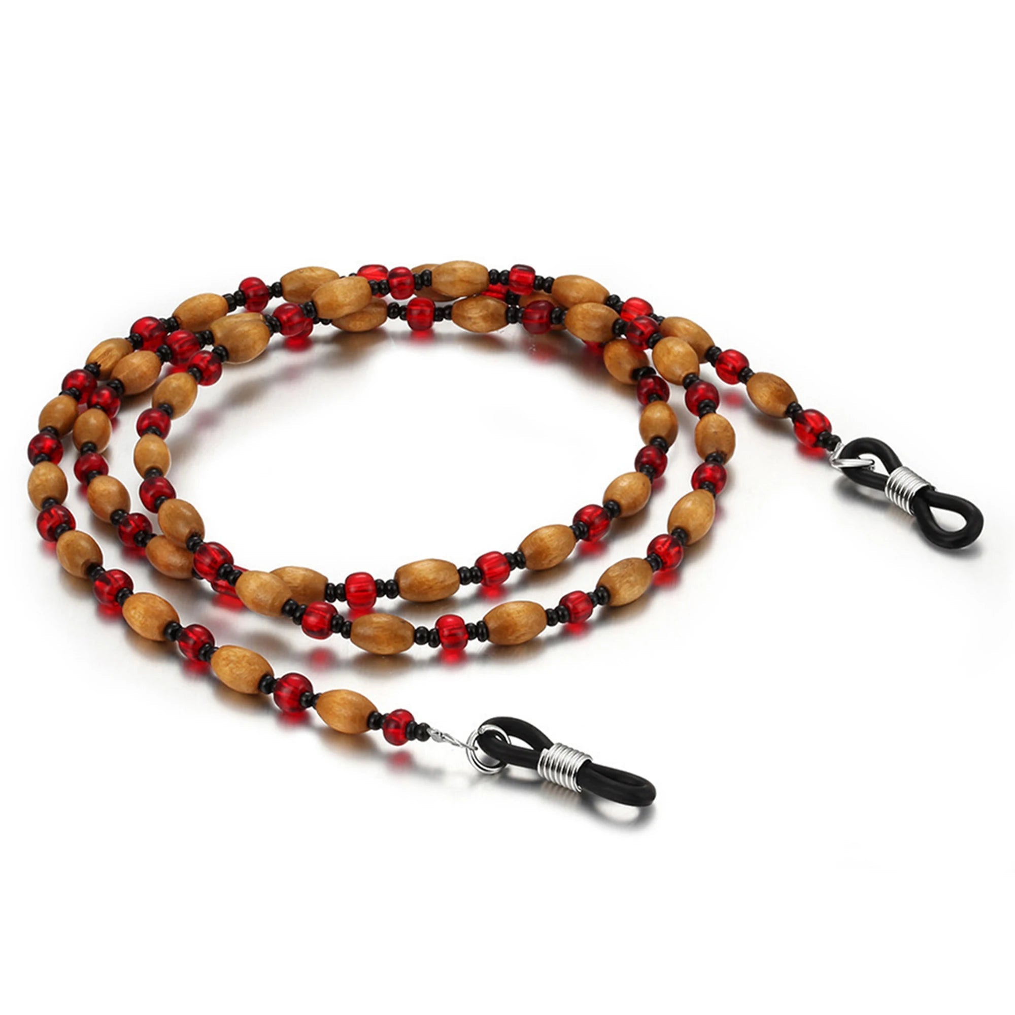 Sunglasses Chain Beadchain Redwwod