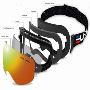 KAVOS ANTI-FOG SKI GOGGLES SNOWBOARD SUNGLASSES