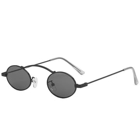 Round Women Sunglasses Creta, acetate, side, black