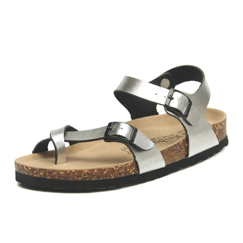 Women’s Birkenstock Leather Sandals – Toe Loop, Adjustable & Soft-Footbed