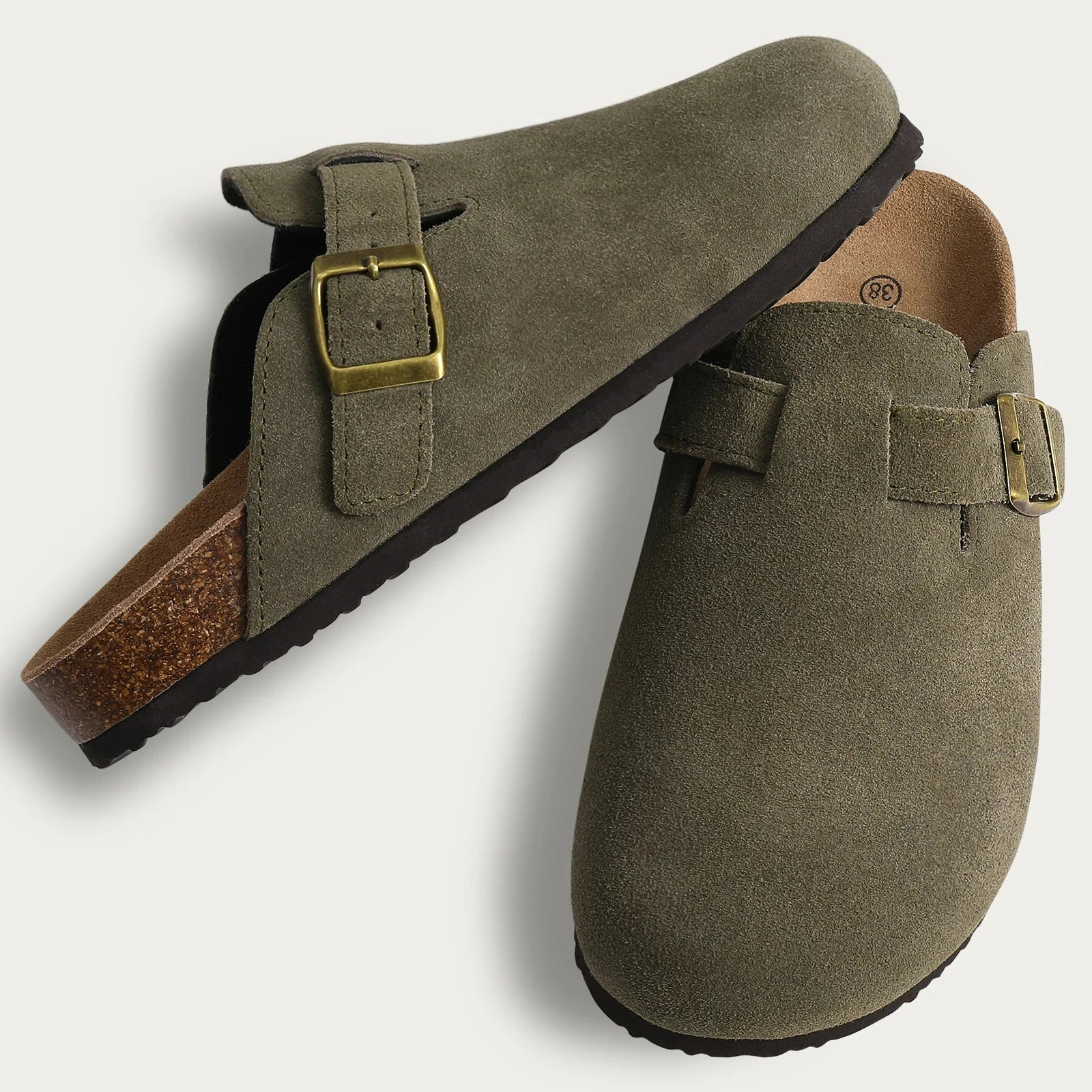 Suede Clogs Sandals | Antislip With Arch Support