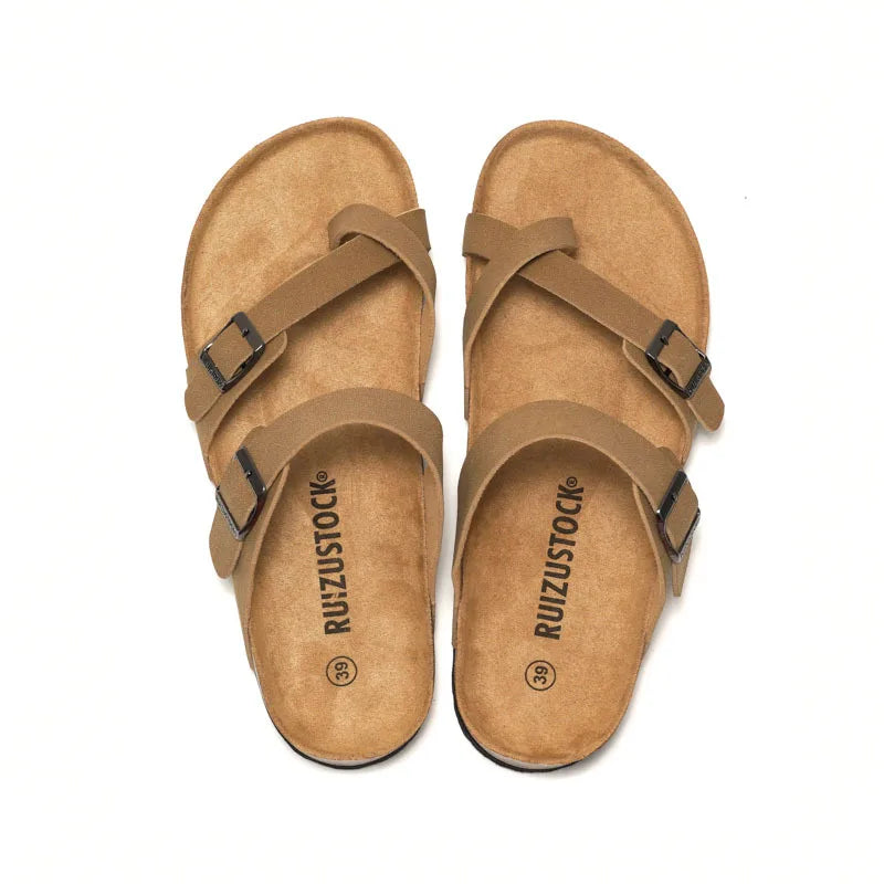 Women’s Birkenstock Suede Leather Cross Strap Sandals