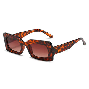 Rectangular Sunglasses Maragogi, womens sunglasses, side, leopard