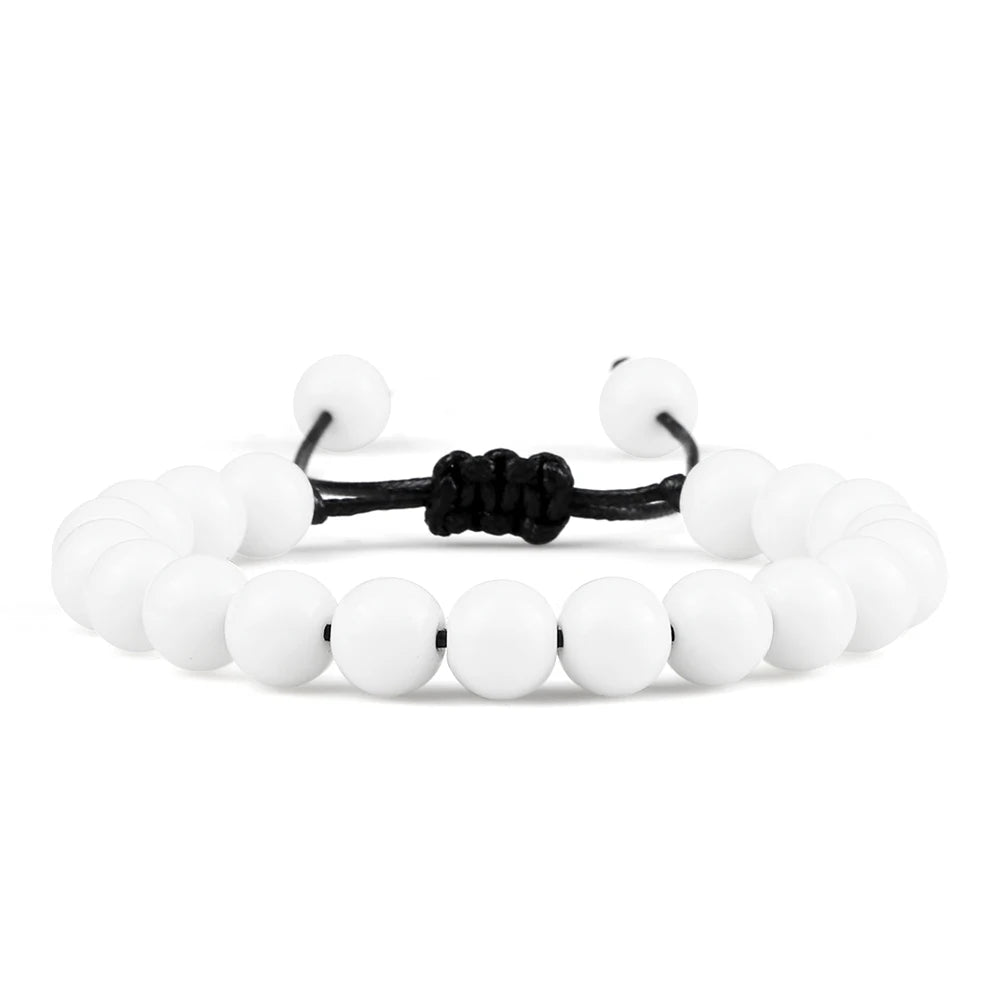 Beaded Bangle Kavos - for men - white