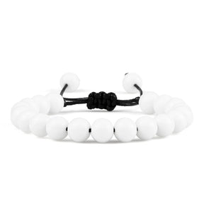 Beaded Bangle Kavos - for men - white