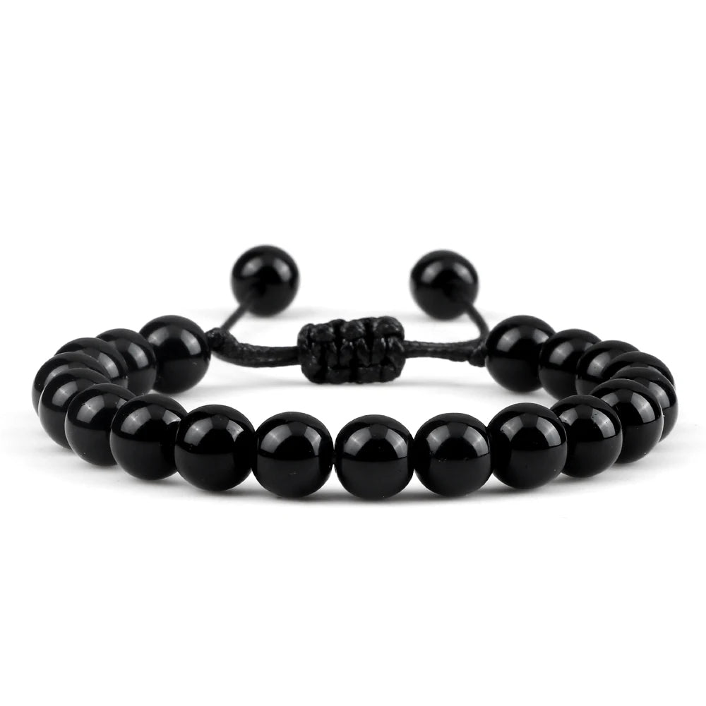 Beaded Bangle Kavos - for men - black