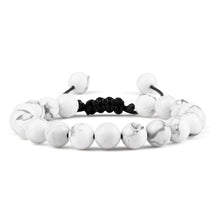 Beaded Bangle Kavos - for men - White Porcelain