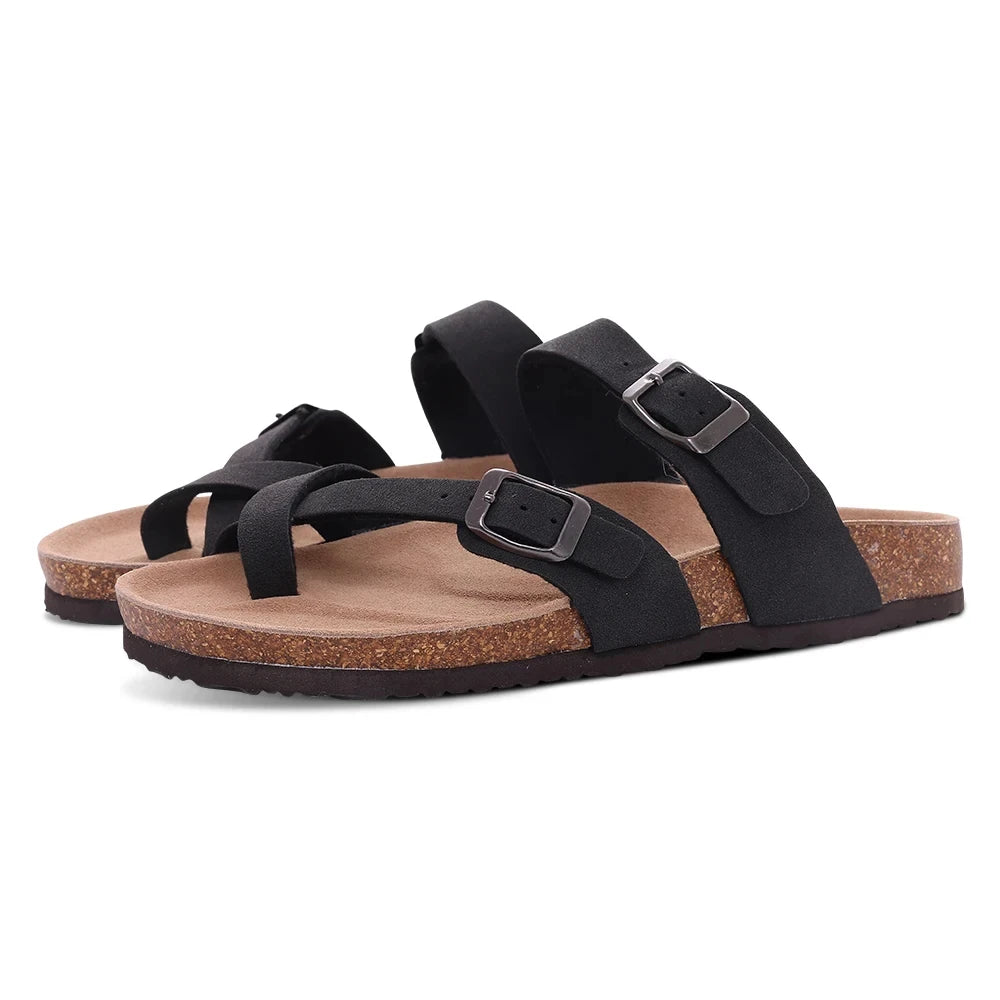 Women’s Birkenstock Suede Cross Strap Sandals – Clog Footbed, Adjustable