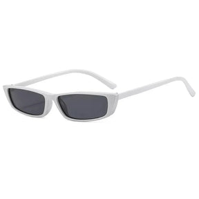 Rectangular Sunglasses Mallorca, unisex, side, white