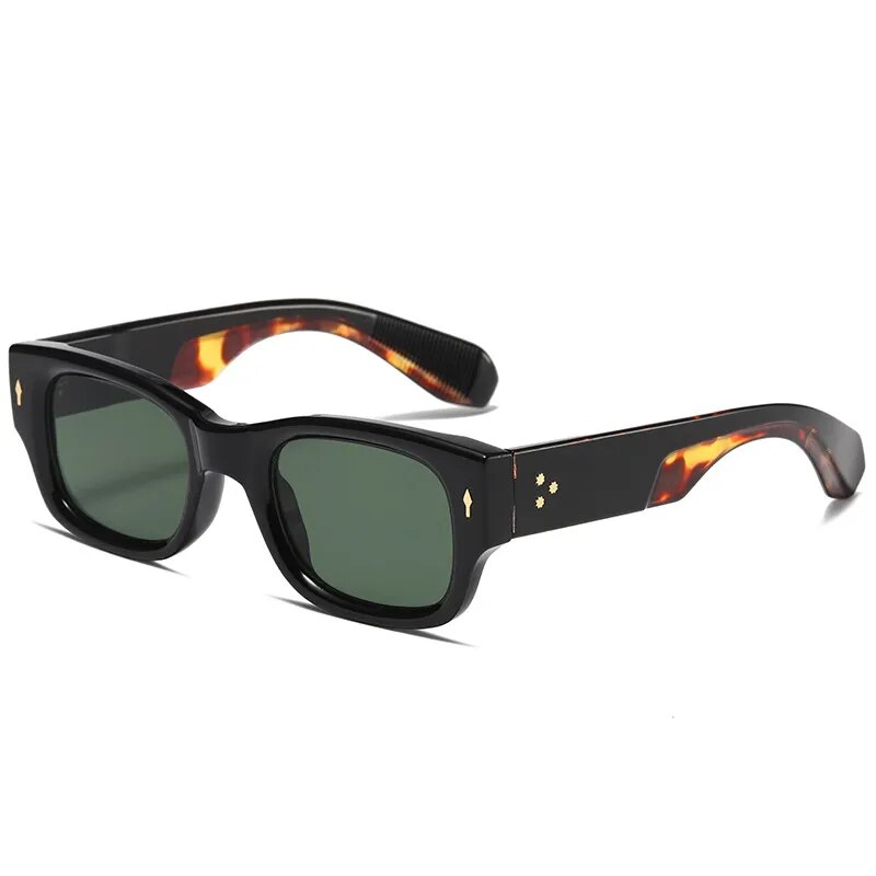 Sunglasses Unisex Sun, women and men sunglasses, side, green lenses