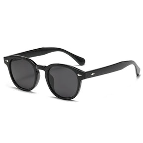 Round Sunglasses Ant, kavos, acetate, side, black