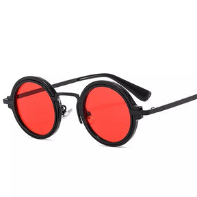 Round Sunglasses Capri, women and men sunglasses, side, close