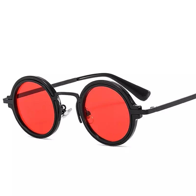 Round Sunglasses Capri, women and men sunglasses, side, close