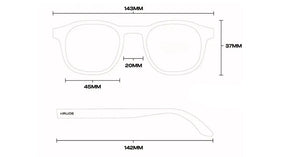 Rectangular Sunglasses Java, men and women sunglasses, measurements