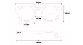 Rectangular Sunglasses Maldivas, men and women sunglasses, measurements