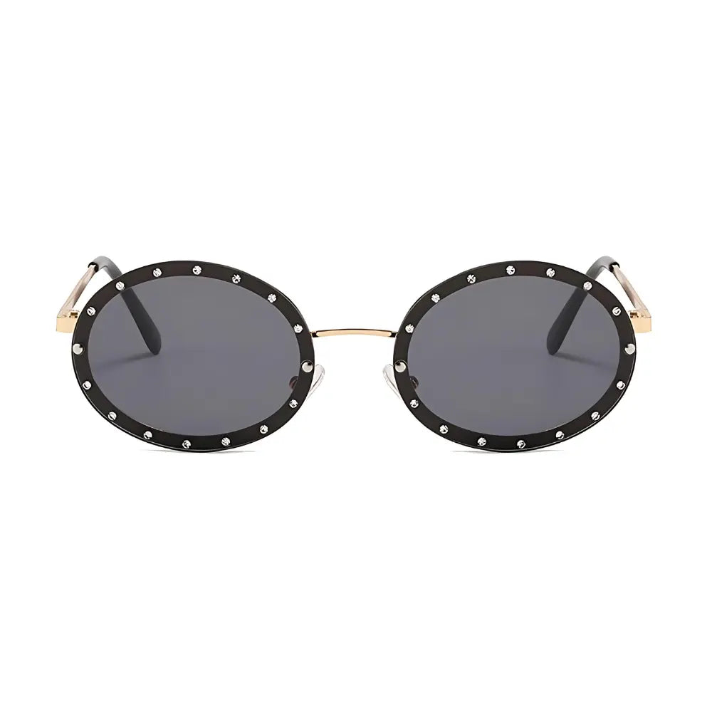 Round Sunglasses Nice, women metal sunglasses, front