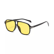 Aviator Sunglasses, acetate sunglasss, women and men sunglasses, side, yellow lenses