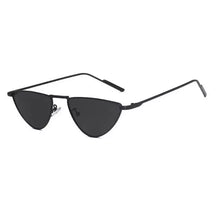 Triangular Sunglasses Bianca, men and women sunglasses, side, black