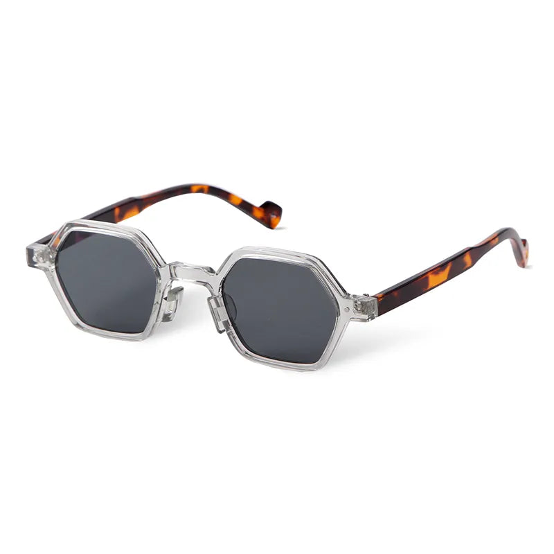 Rectangular Sunglasses Java, men and women sunglasses, side, grey lenses