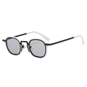 Metal Sunglasses Capri, women and men sunglasses, side, white