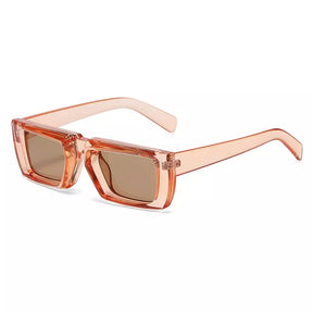 Rectangular Sunglasses Elysium, men and women sunglasses, acetate, side, champgne