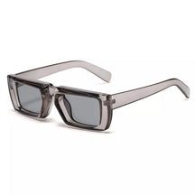 Rectangular Sunglasses Elysium, men and women sunglasses, acetate, side, grey