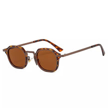 Metal Sunglasses Capri, women and men sunglasses, side, brown