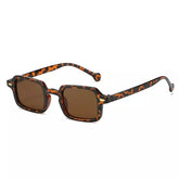 Rectangular Sunglasses Zakynthos, men and women sunglasses, side, leopard