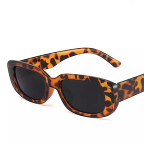 Rectangular Sunglasses Maldivas, men and women sunglasses, side, leopard