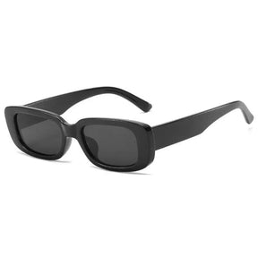 Rectangular Sunglasses Maldivas, men and women sunglasses, side, black