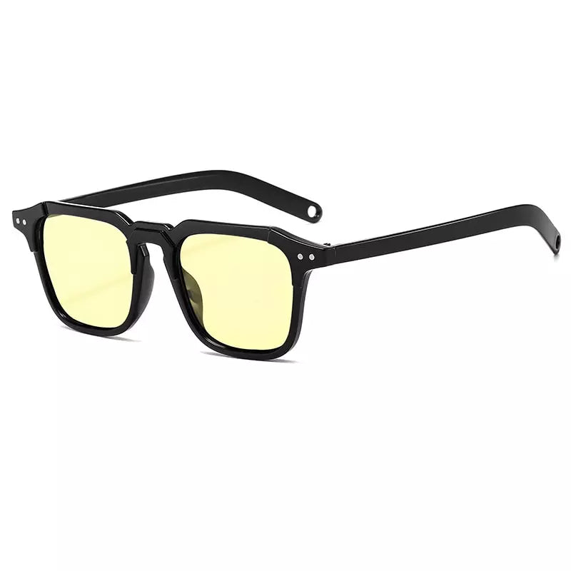 Acetate Sunglasses San Lucas, women and men sunglasses, side, yellow lenses