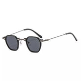 Metal Polarized Sunglasses Mykonos, women and men sunglasses, side, black