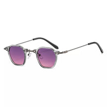 Metal Polarized Sunglasses Mykonos, women and men sunglasses, side, transparent and gradient