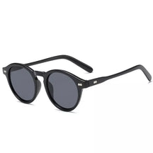 Round Sunglasses Tulum, women and men sunglasses, side, black